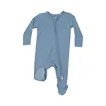 Angel Dear 2 Way Zipper Footie | Faded Denim Newborn