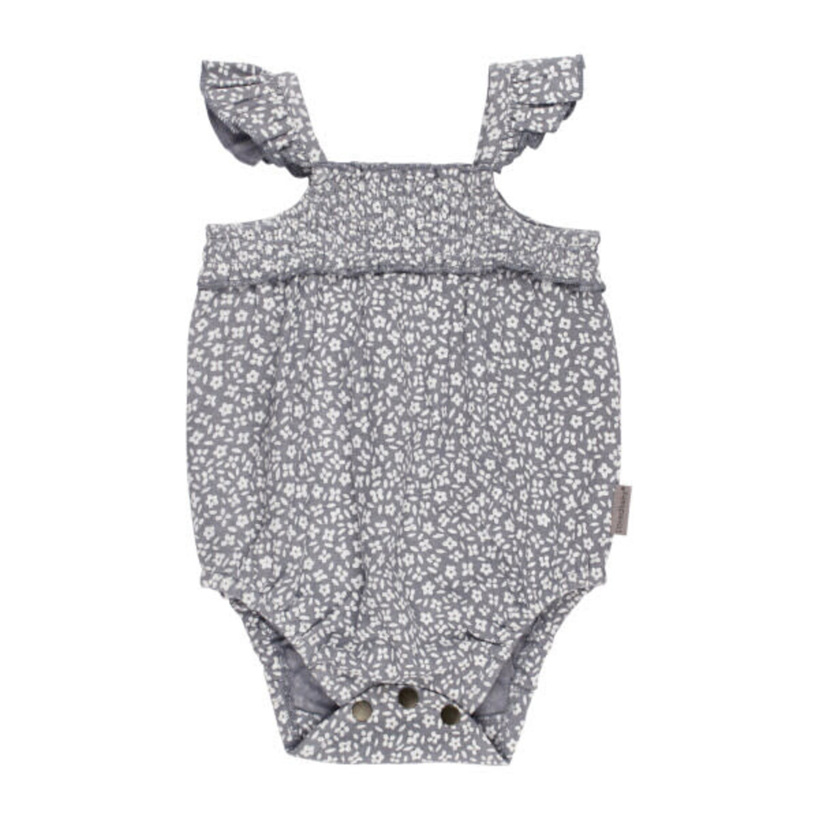 L'ovedbaby Sleeveless Bodysuit | Blueberry Floral Organic Muslin