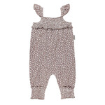 L'ovedbaby Sleeveless Romper | Almond Floral Organic Muslin