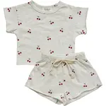 Mebie Baby Baby Short Set | Cherries