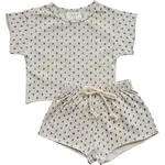 Mebie Baby Baby Short Set | Berry Floral