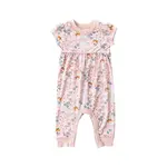 babysprouts clothing company Short Sleeve Pant Romper | Butterfly Garden