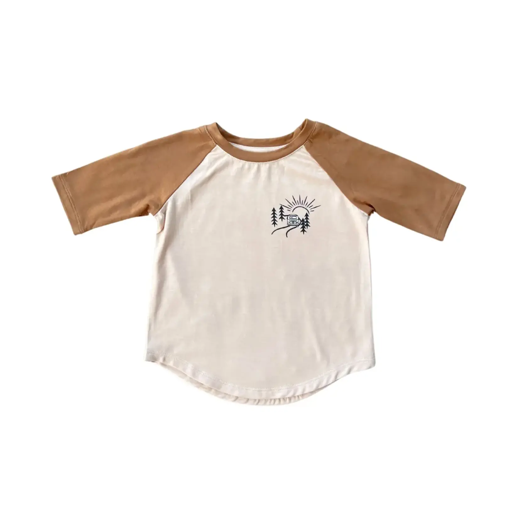 babysprouts clothing company 3/4 Sleeve Baseball Tee | Adventure Awaits