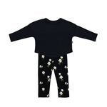Kyte Baby Midnight Magnolia Tee + Midnight Legging Set 3T