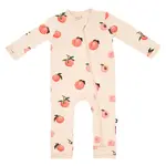 Kyte Baby Zippered Romper in Peach