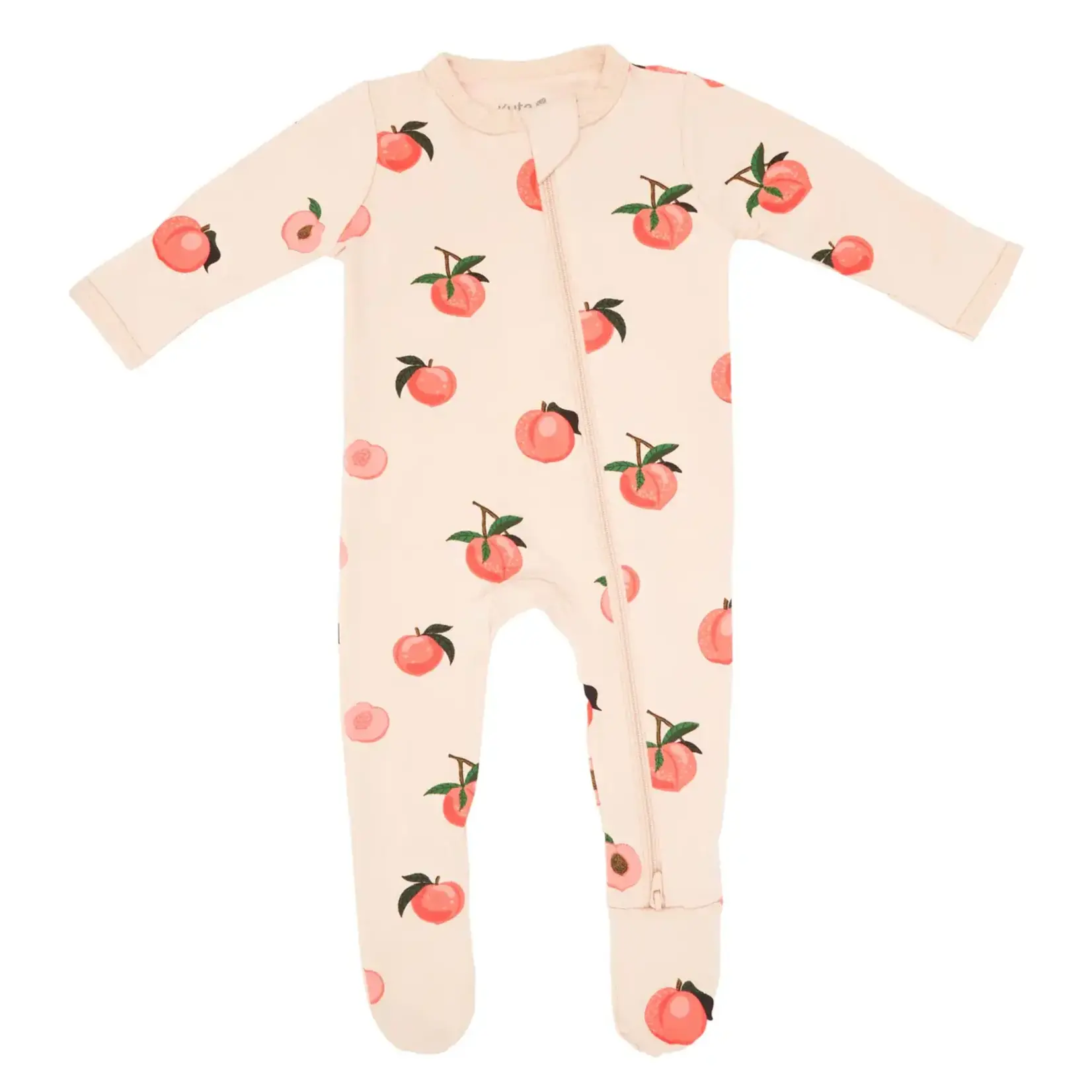 Kyte Baby Zippered Footie in Peach