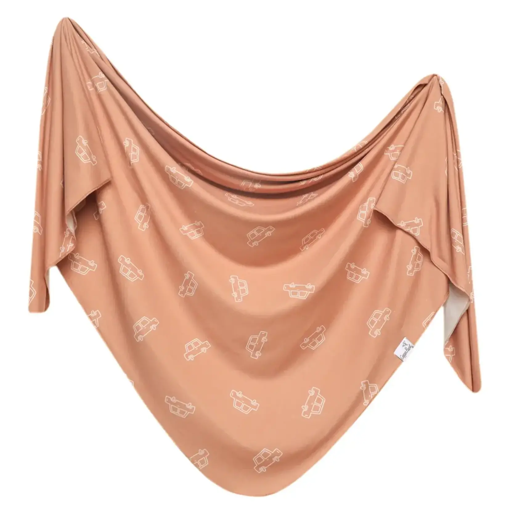 Copper Pearl Knit Swaddle Blanket - Cooper