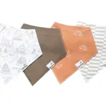 Copper Pearl Baby Bandana Bibs - Gage Set - 4 pack