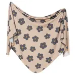 Copper Pearl Knit Swaddle Blanket - Gemma in Tan