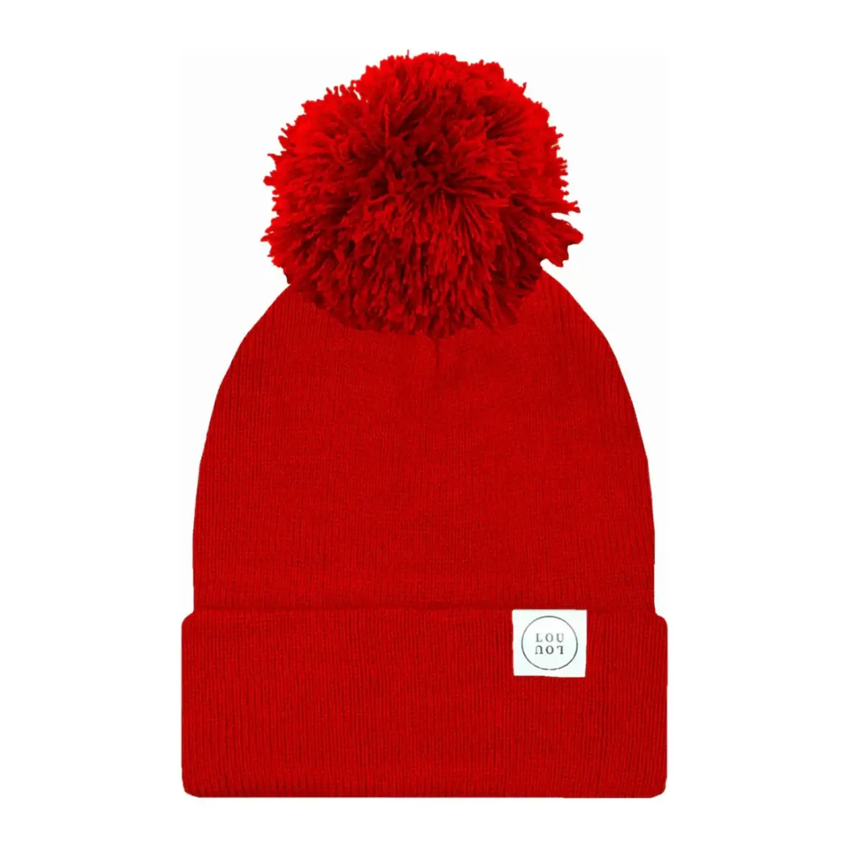 Lou Lou and Company Lou Lou Beanie Cherry Red Infant Pom 0-6M