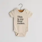 Gladfolk This Is My First Rodeo Bodysuit LS - Cream