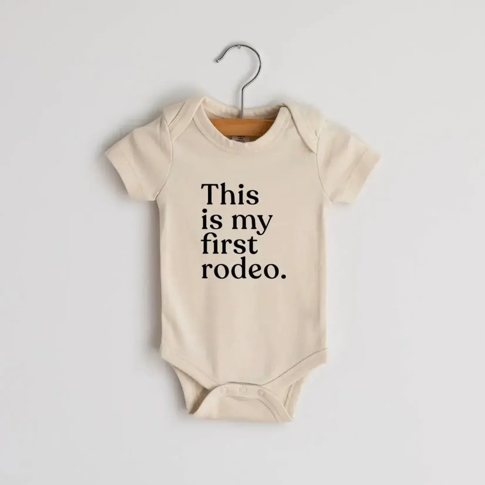 Gladfolk This Is My First Rodeo Bodysuit LS - Cream
