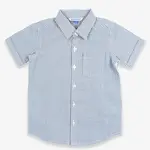 RuggedButts Boys Blue Seersucker Shirt