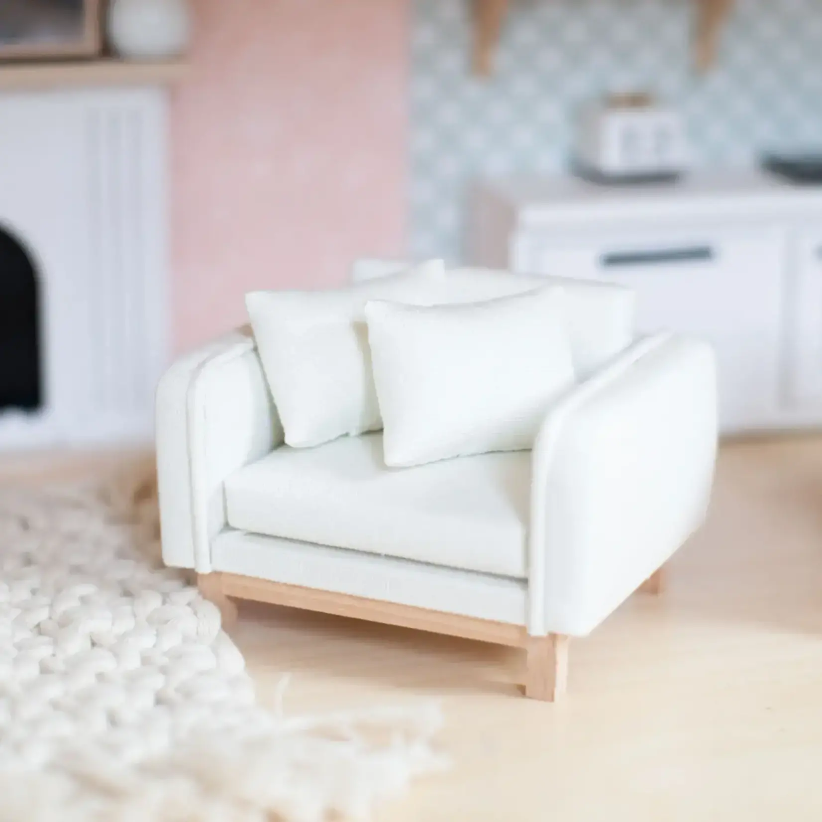 Macy Mae Dollhouse Designs Camden Frame Chair | Warm White