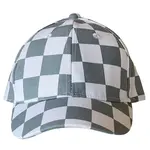 Baby's First Hat Kids Baseball Cap | Stone Blue Checkerboard S (Small 1-3y)