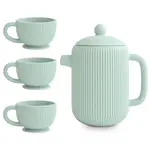 Mushie & Co Silicone Tea Play Set | Cambridge Blue
