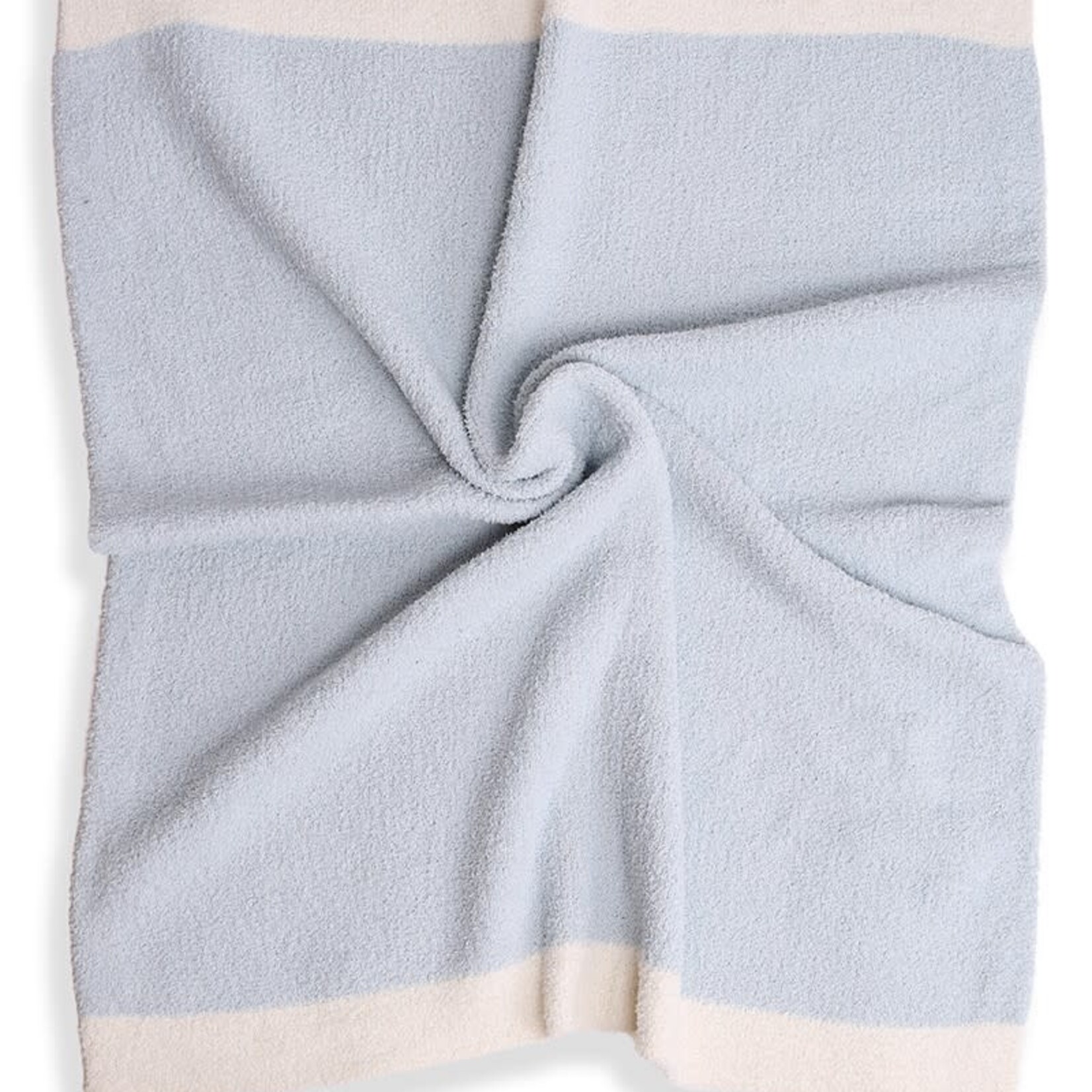 Fashion City Kids Color Block Luxury Soft Blanket | Blue 29"L x 35"W