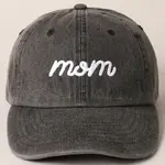 Fashion City Embroidery Baseball Cap | Mom Black