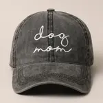 Fashion City Embroidery Baseball Cap | Dog Mom Black