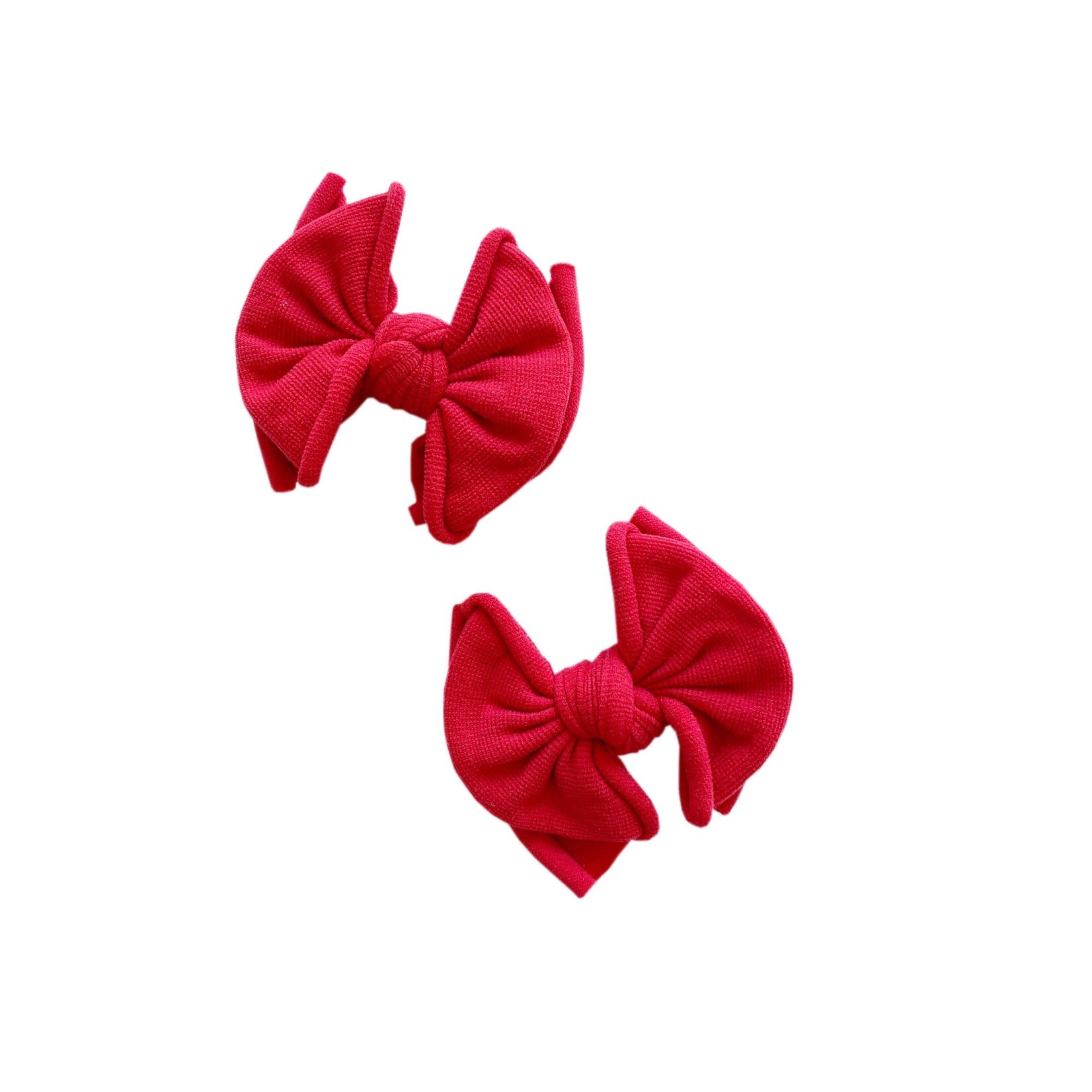 Baby Bling Bows 2pk Baby Fab Clip: Cherry