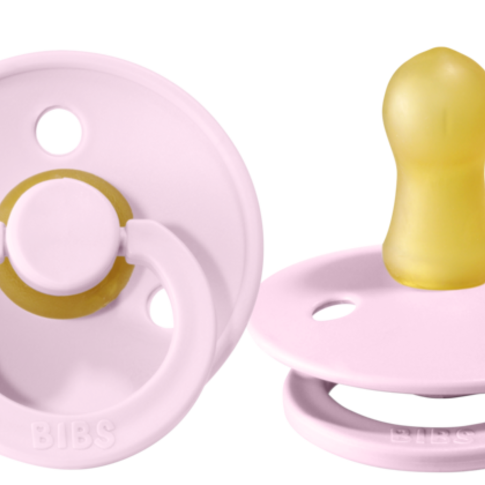 BIBS USA Size 1 Pacifier 2 PK Baby Pink/Baby Pink