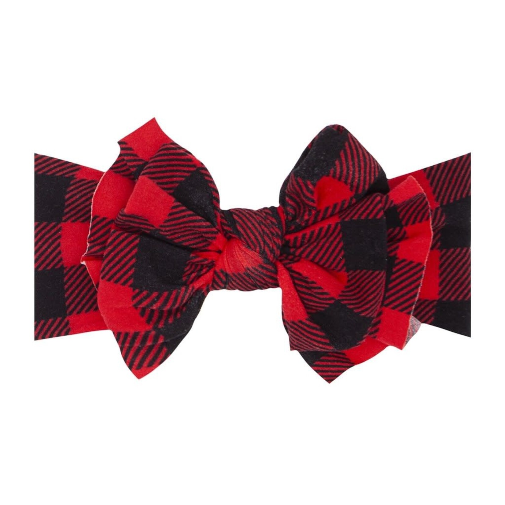 Baby Bling Bows Printed FAB: Lumberjack