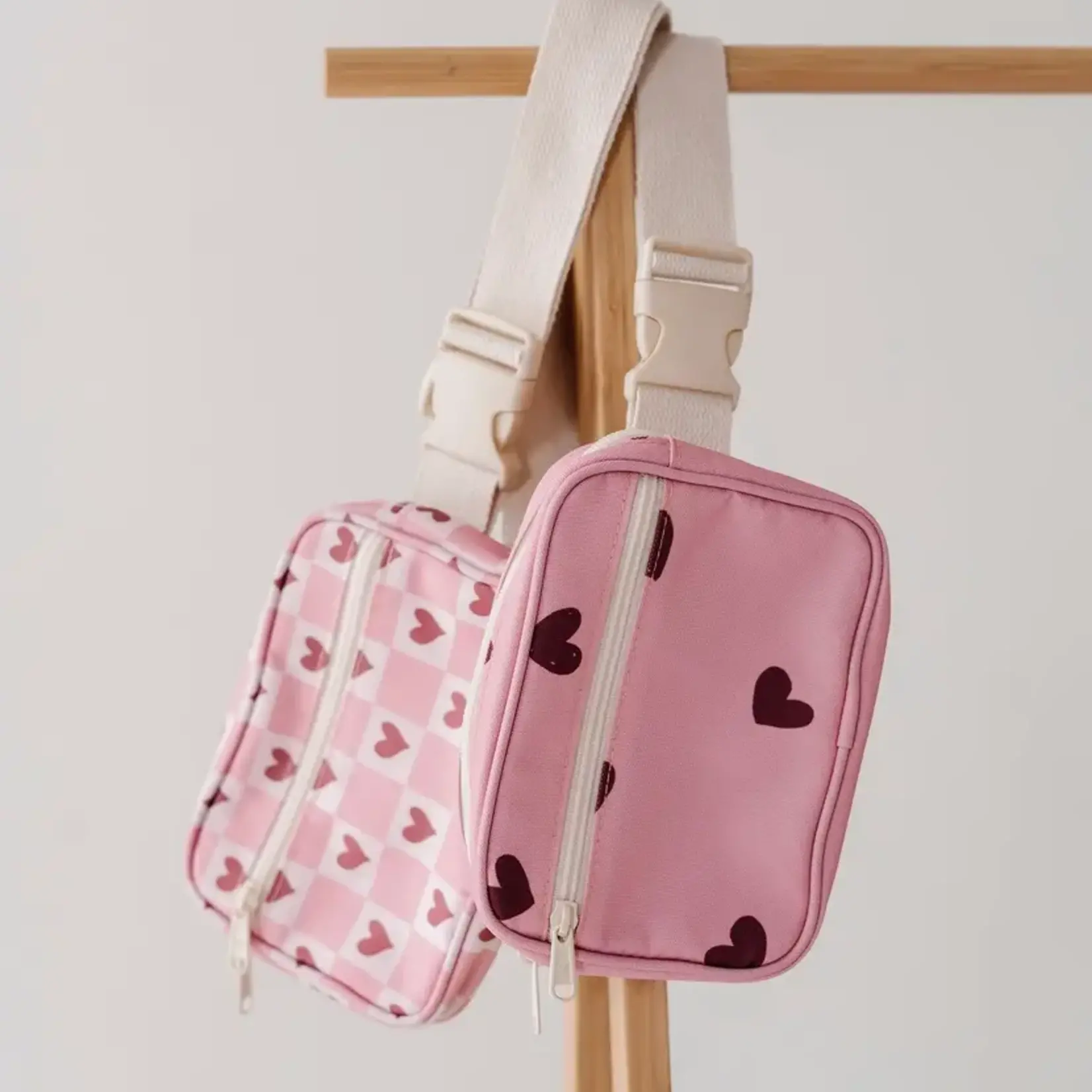 babysprouts clothing company Mini Belt Bag | Ruby Hearts