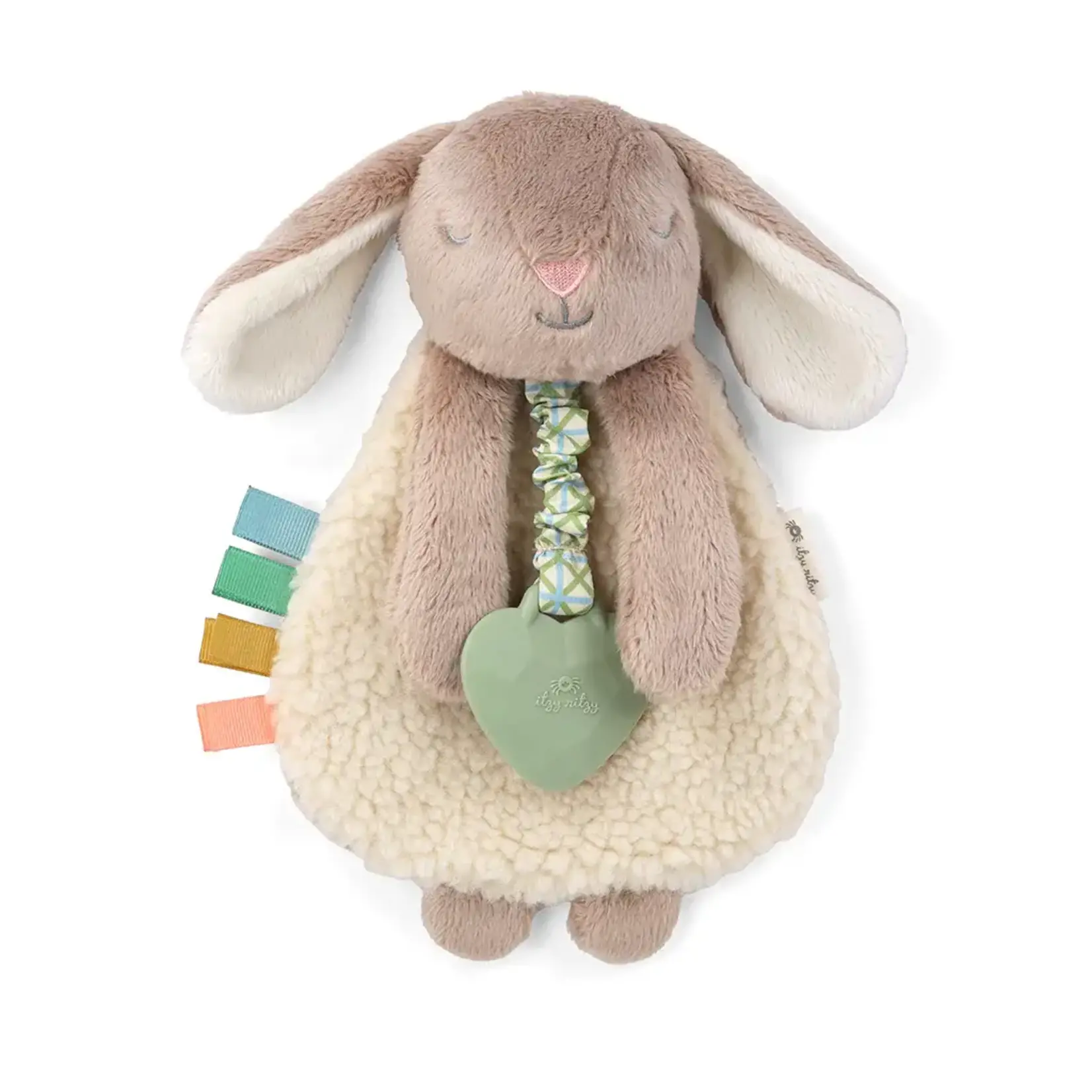 Itzy Ritzy Lovey Plush and Teether Toy | Taupe Bunny