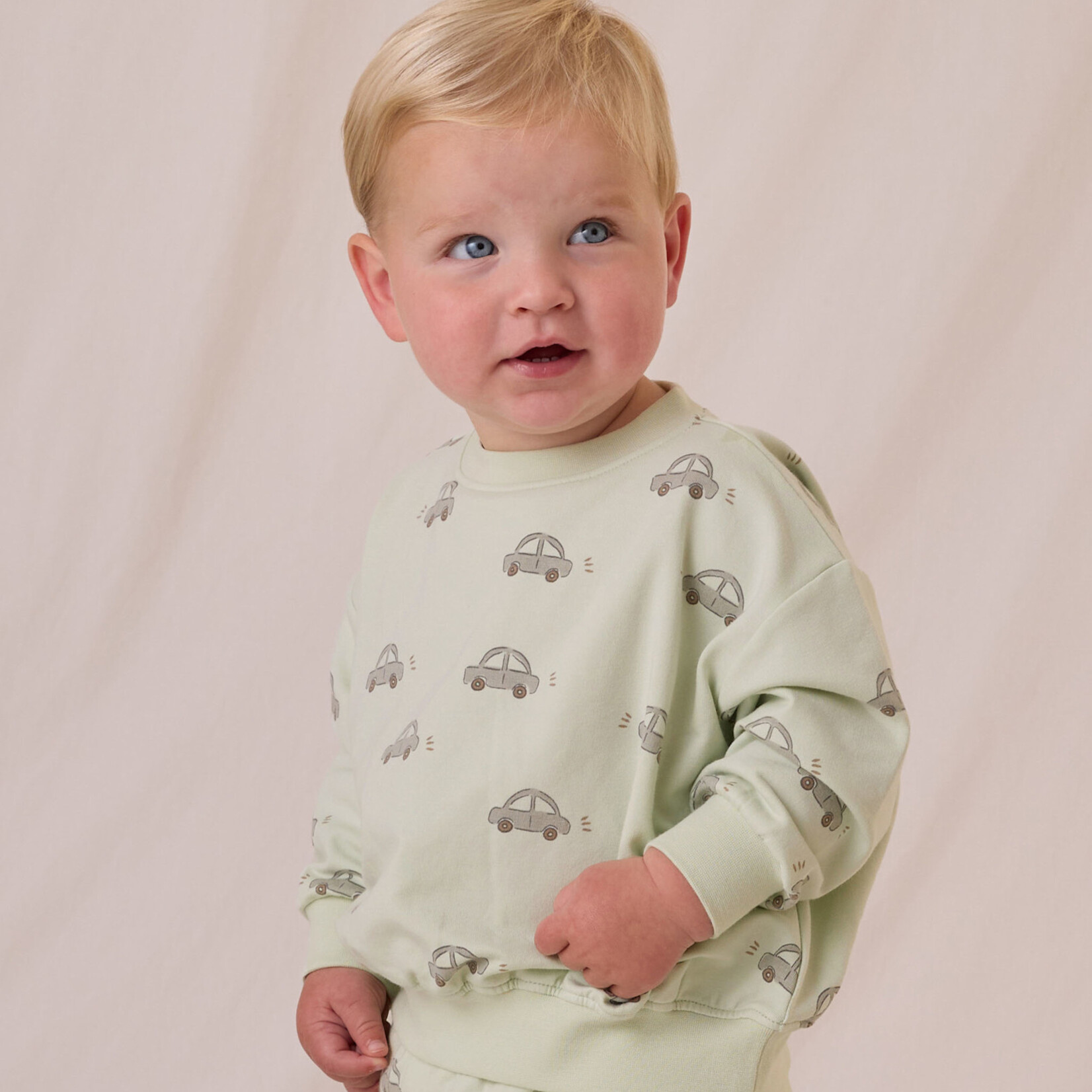 Quincy Mae Relaxed Sweatshirt Toddler | Cars 2-3Y