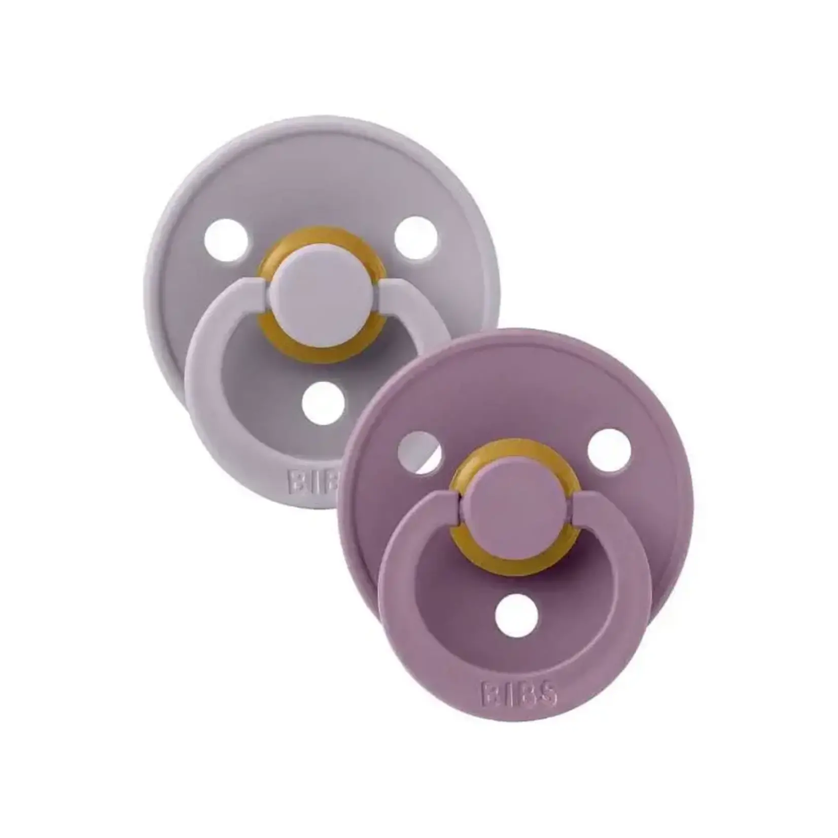 BIBS USA Size 1 Pacifier 2 PK Fossil Grey/Mauve