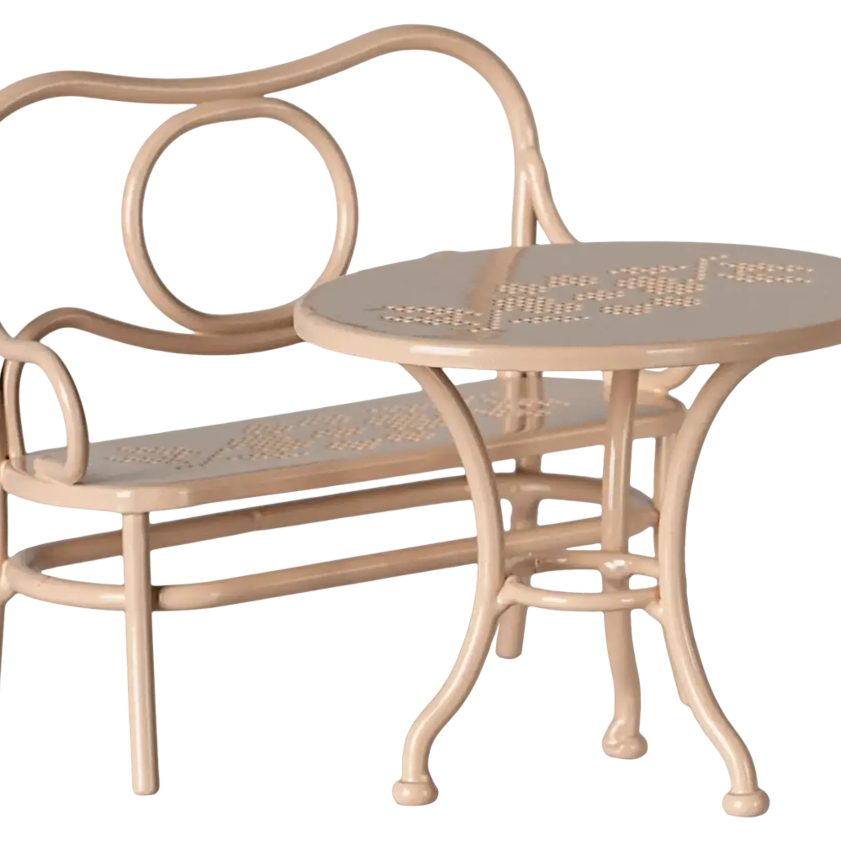 Maileg Cafe Set, Mouse, Big - Pale Pink