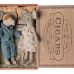 Maileg Mum and Dad Mice in Cigarbox