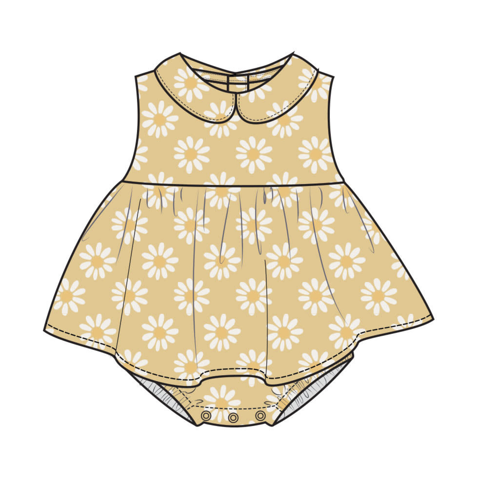 Angel Dear Bubble With Skirt | Yellow Mod Daisy