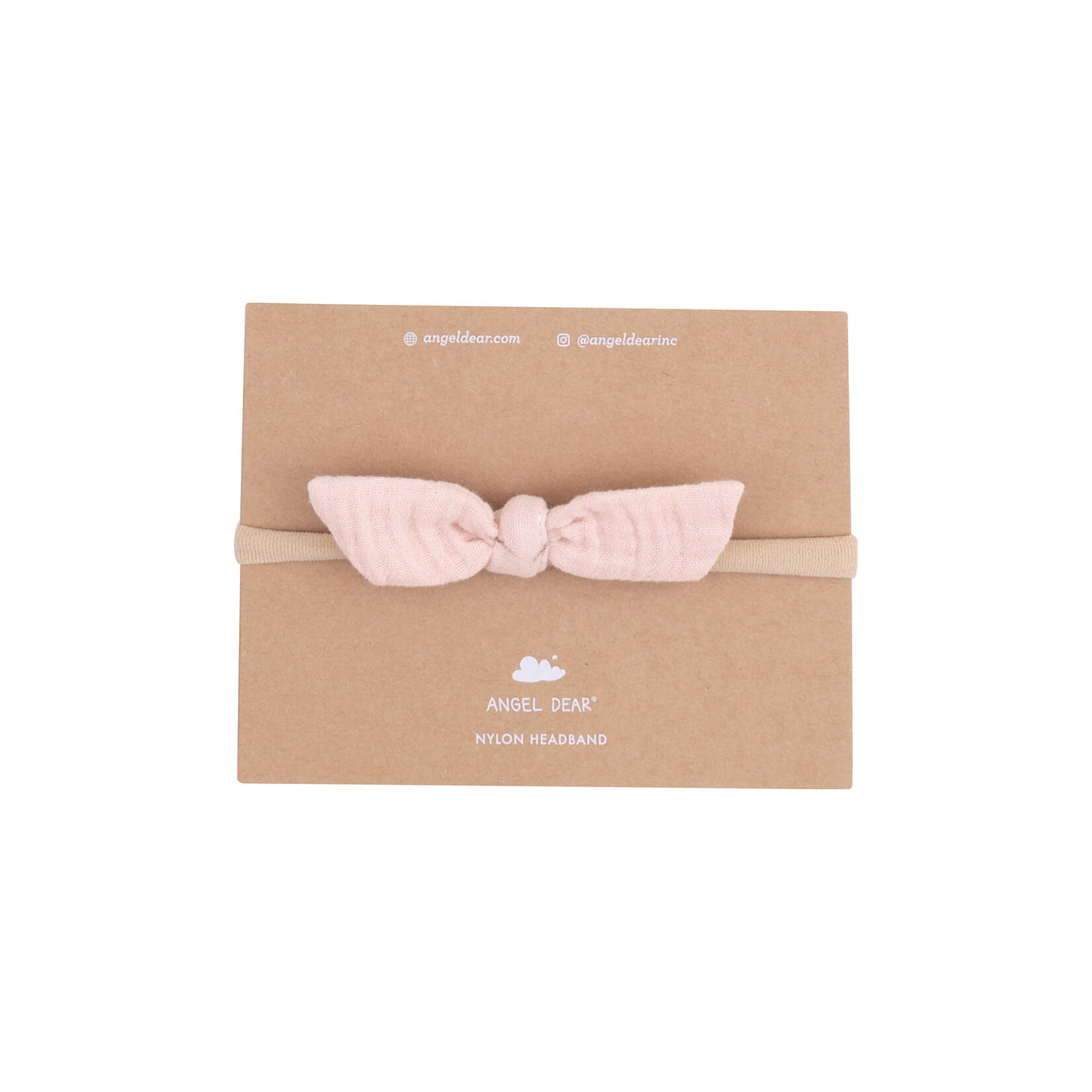 Angel Dear Headband | Rose Smoke Bow | 0-12M