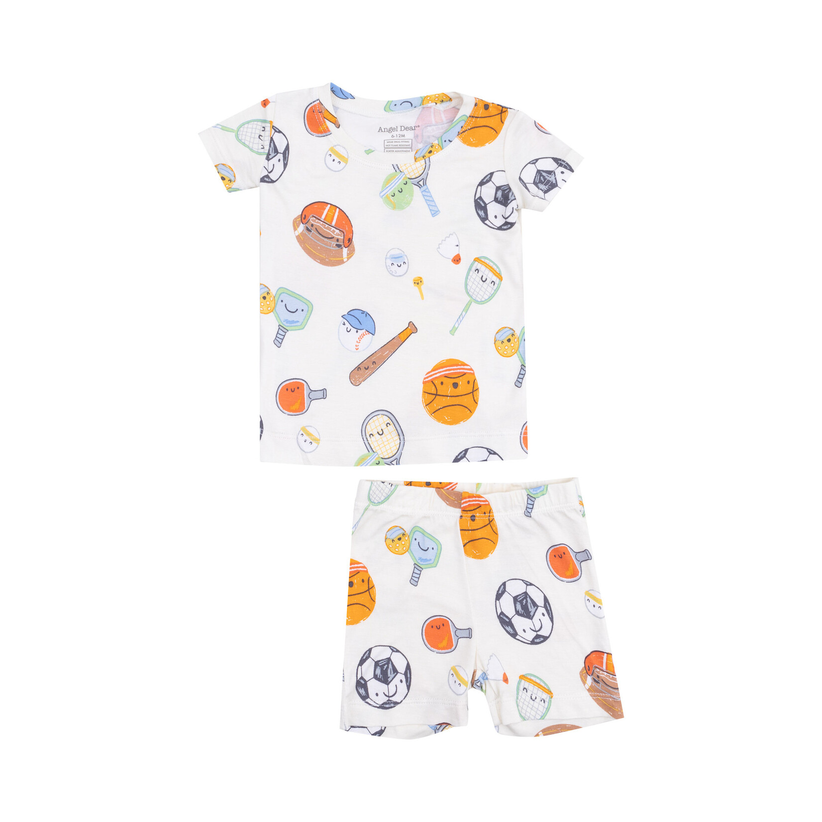 Angel Dear Loungewear Short Set | Sports Ball Friends