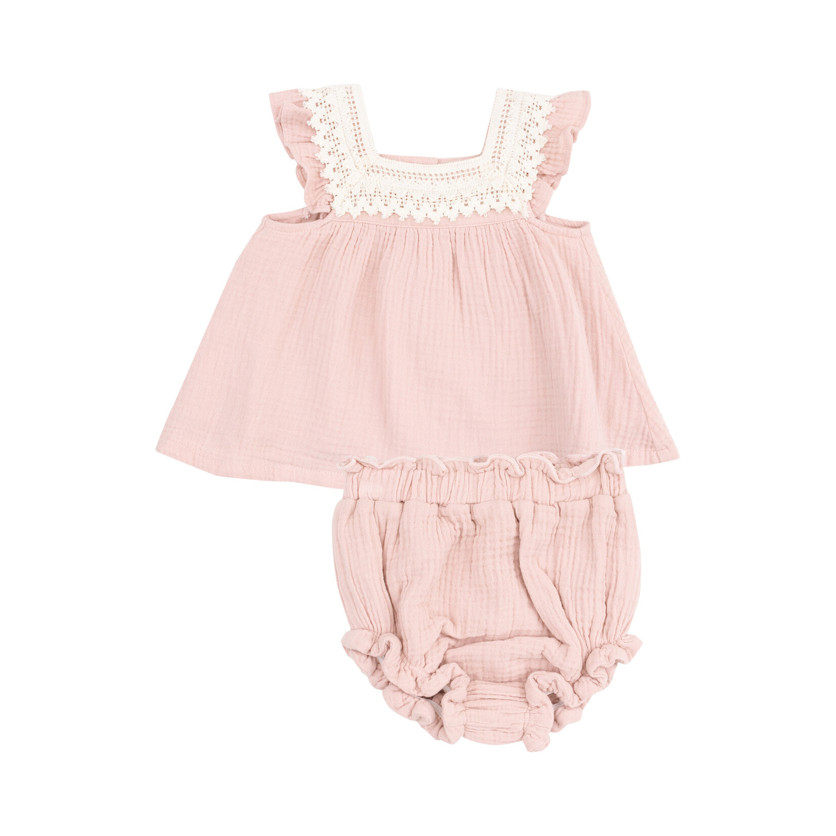Angel Dear Pinafore | Muslin Rose Smoke