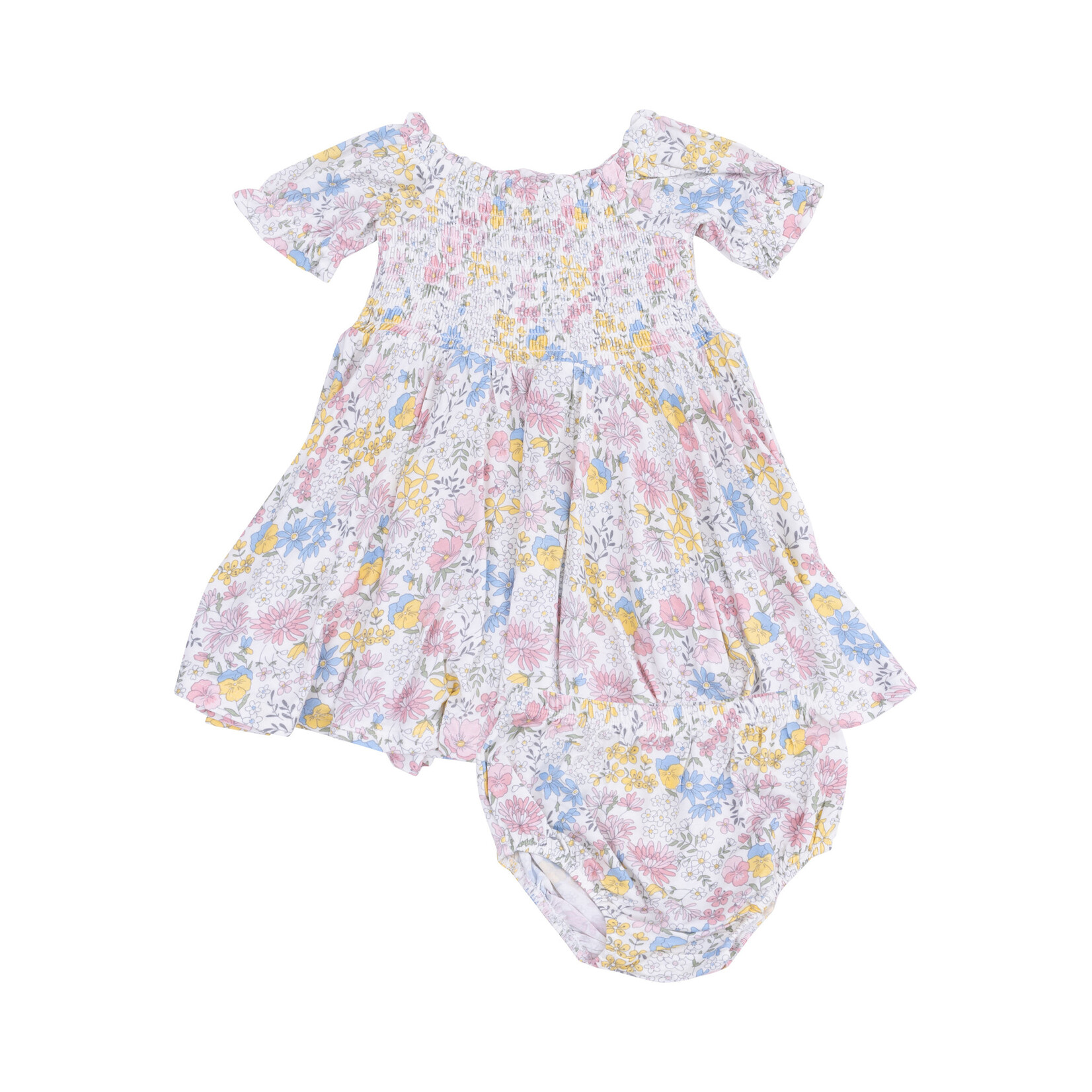 Angel Dear Puff Sleeve Smocked Dress | Viola Floral
