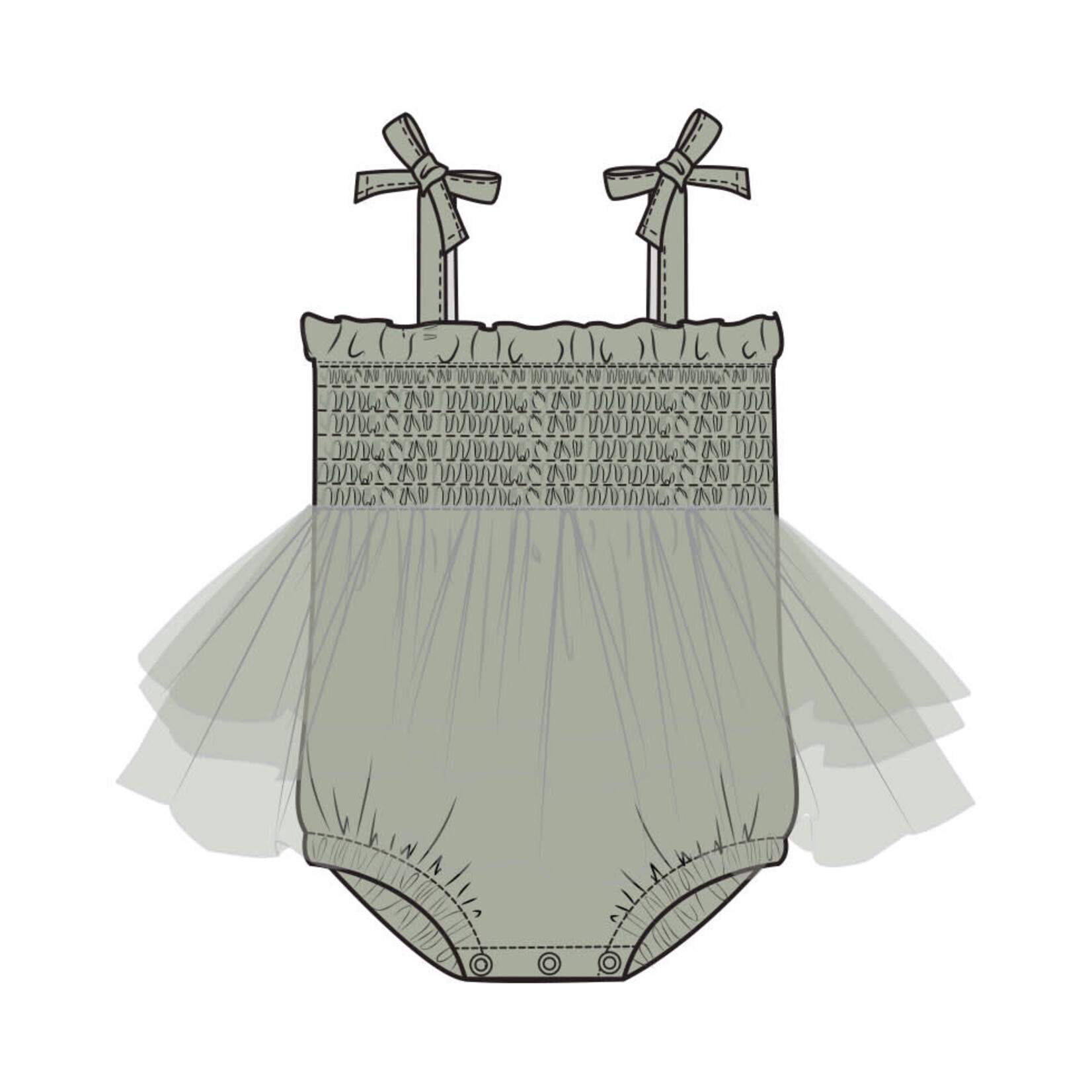 Angel Dear Tutu Bubble | Desert Green