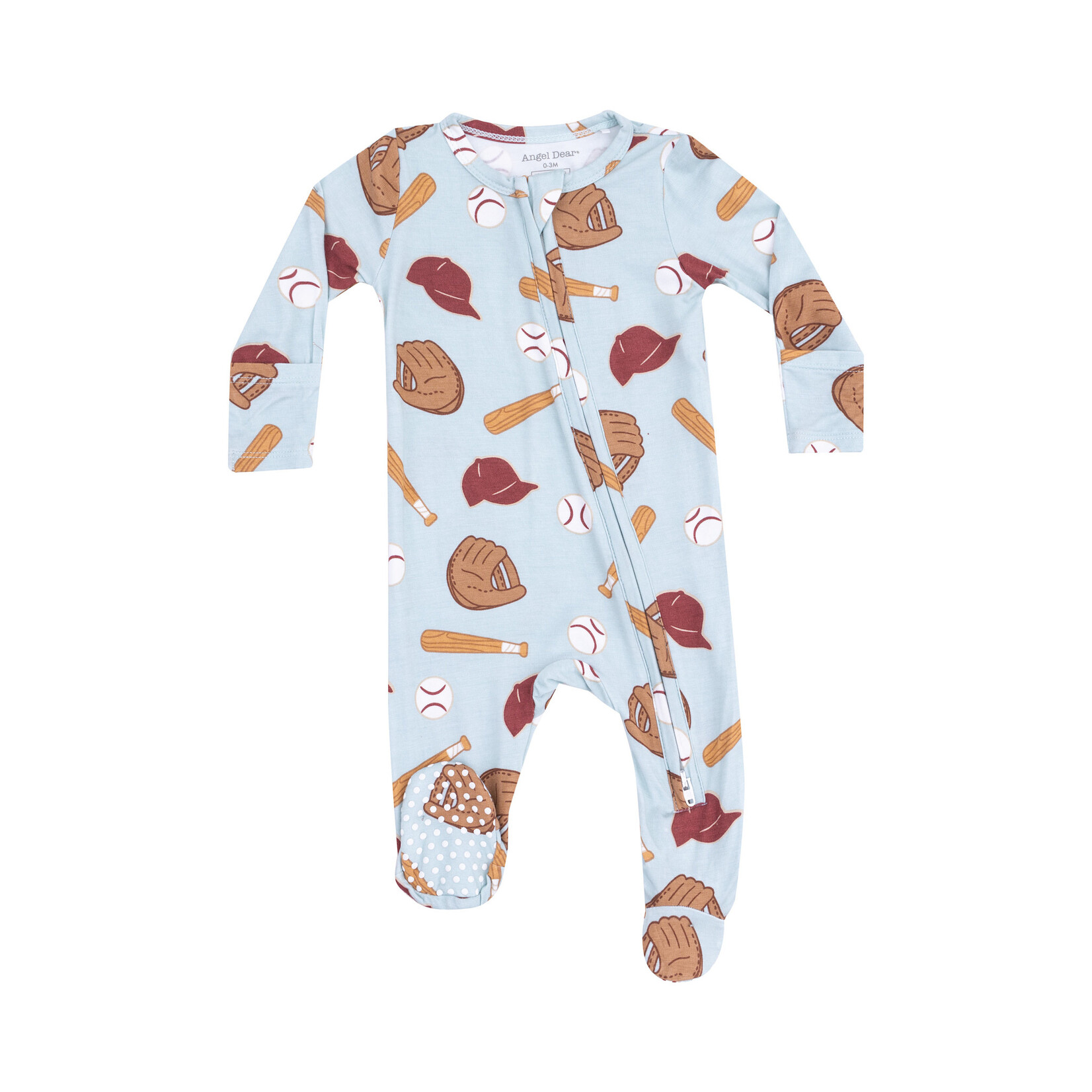 Angel Dear Zipper Footie | Baseball