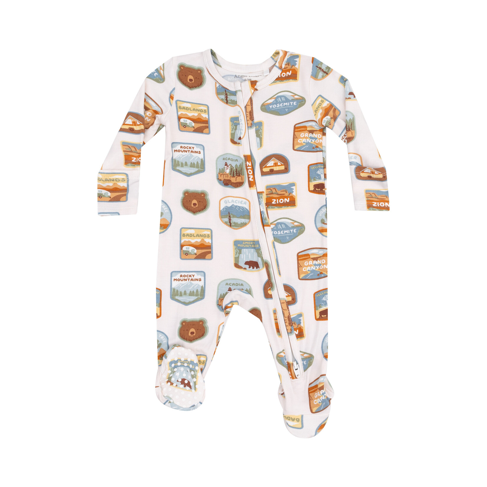 Angel Dear Zipper Footie | National Park Patches
