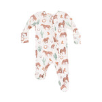 Angel Dear Zipper Footie | Western Horses