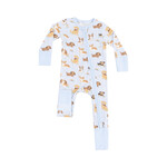 Angel Dear Zipper Romper | Dogs Blue