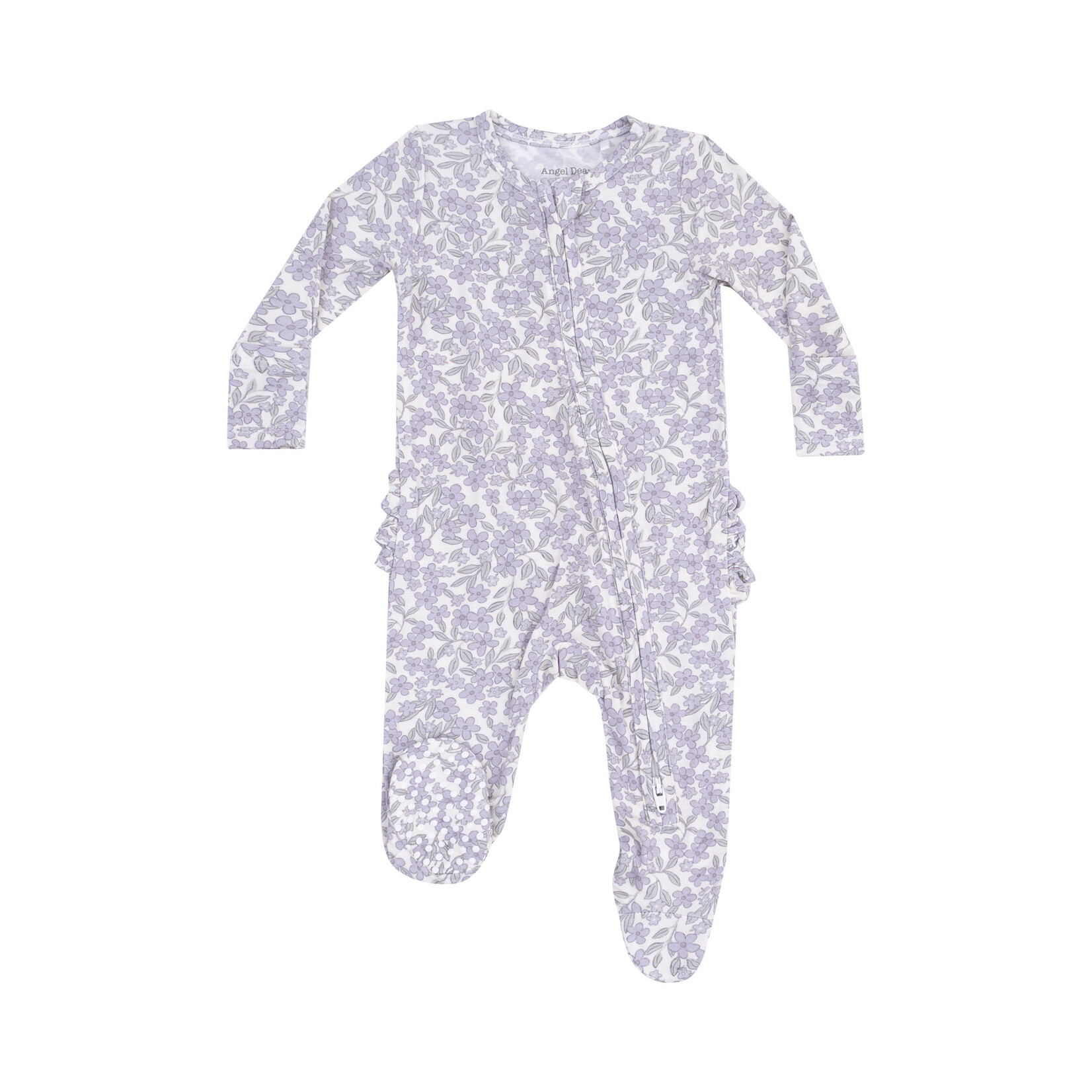 Angel Dear Zipper Ruffle Footie | Forget Me Not Floral