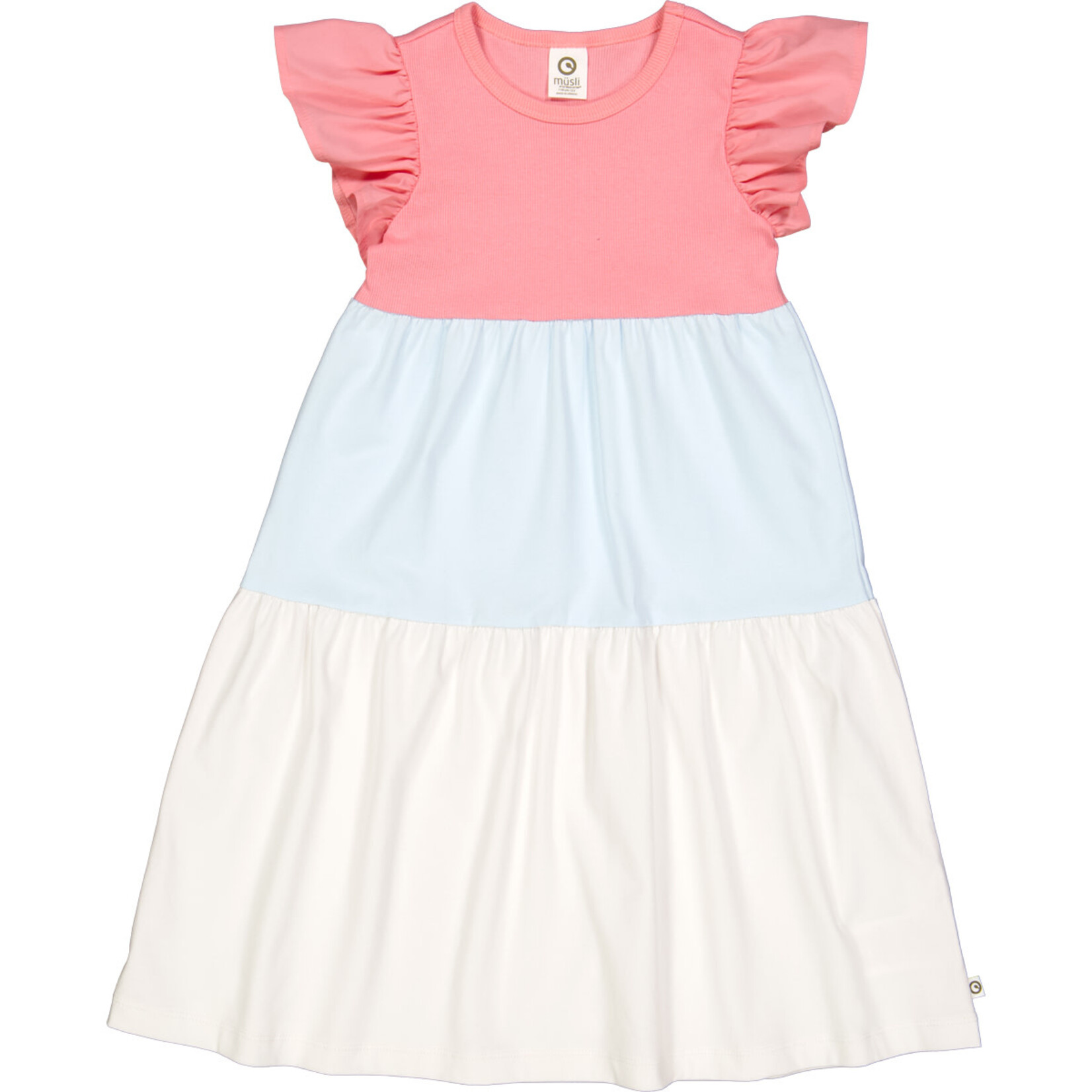 Musli Toddler Dress | Rib Bubblegum
