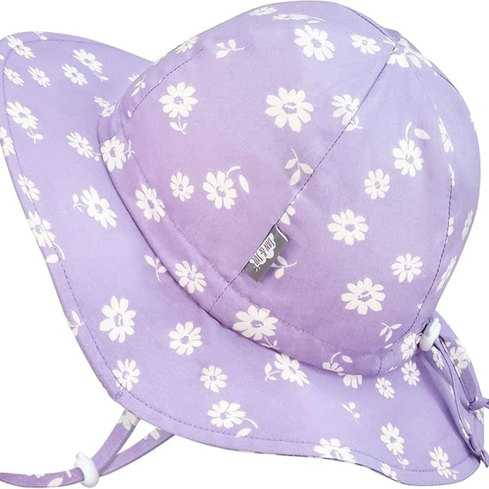 Jan & Jul Cotton Floppy Sun Hat | Purple Daisy