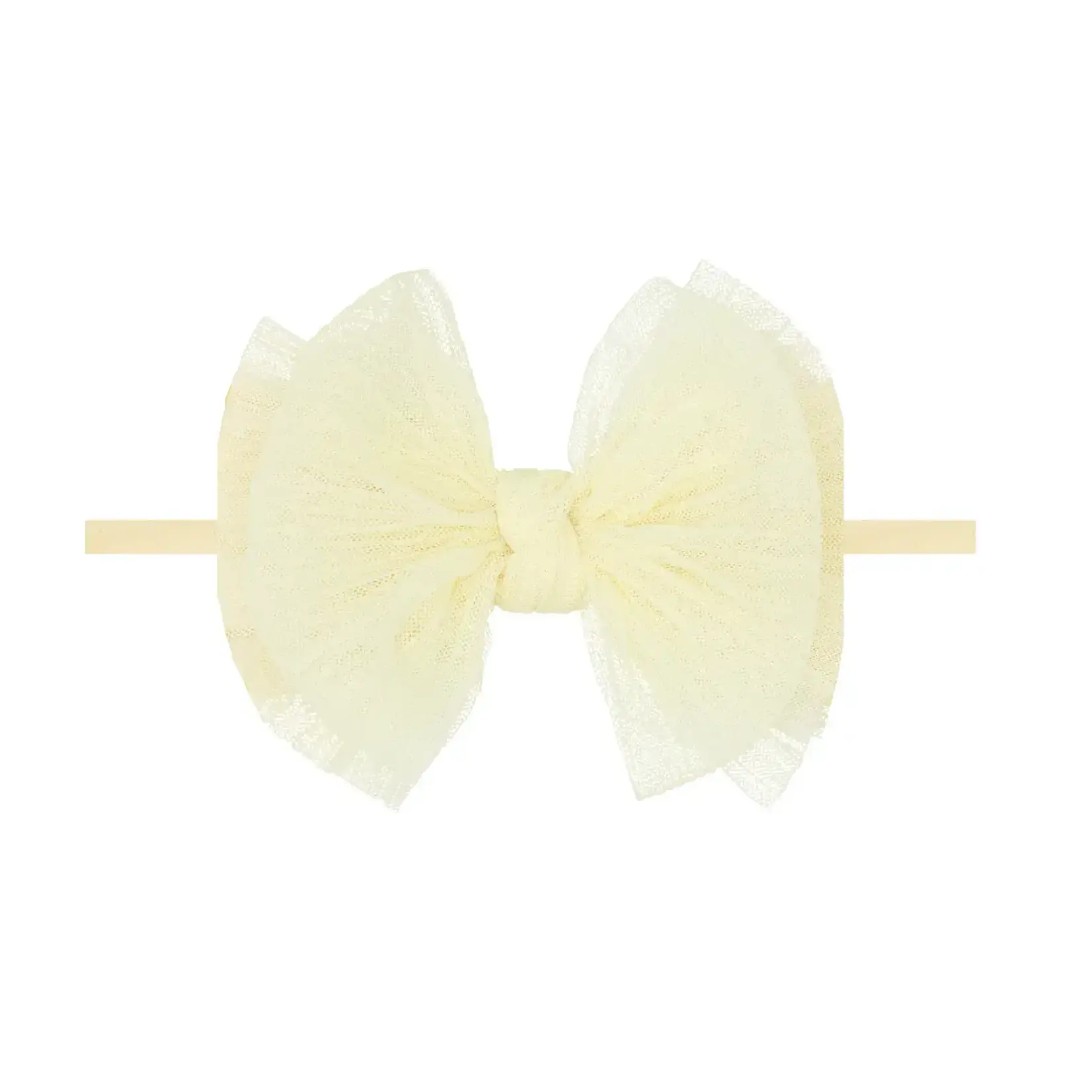 Baby Bling Bows Tulle Fab Skinny: Pleated Daffodil