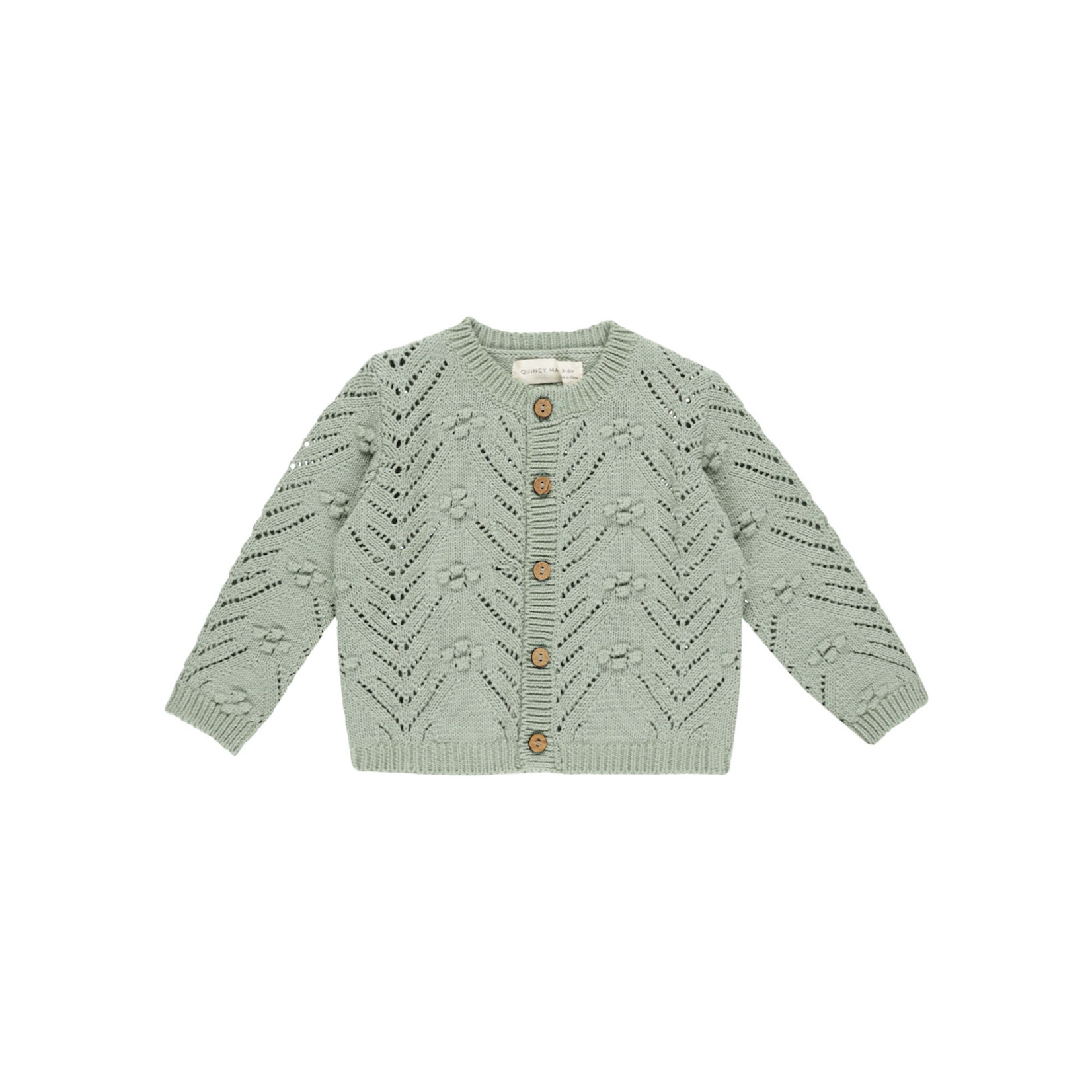 Quincy Mae Knit Cardigan Toddler | Sage