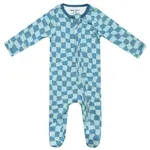 Copper Pearl Zipper Footie - Miles