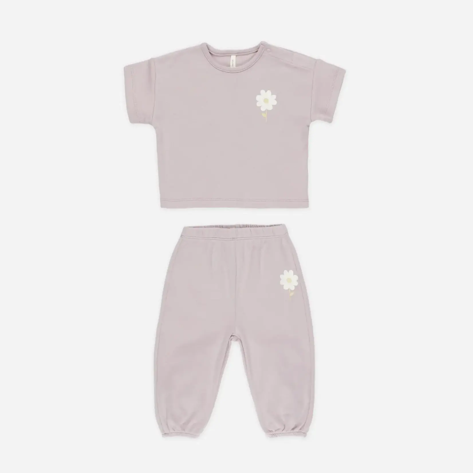 Quincy Mae Jersey Tee + Pant Set | Daisy