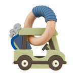 Mud Pie Green Golf Cart Silicone Teether